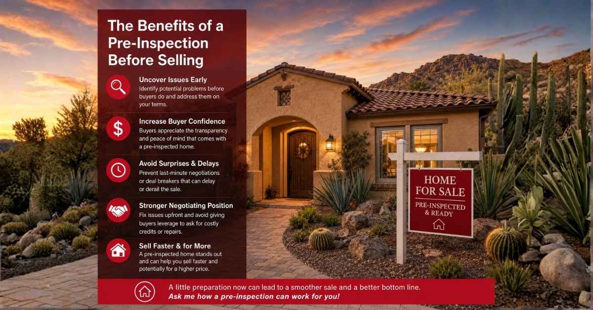 A list of benefits of a Scottsdale home for sale pre-inspection