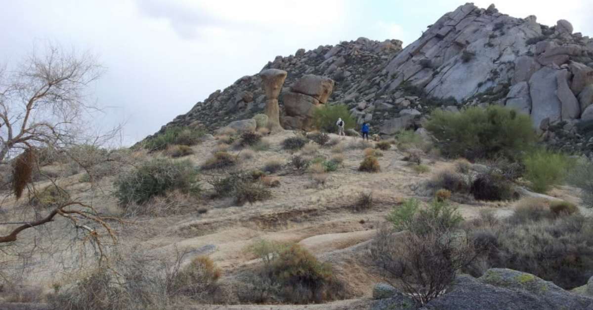 Hiking in Scottsdale in November on Tom's Thumb Trail