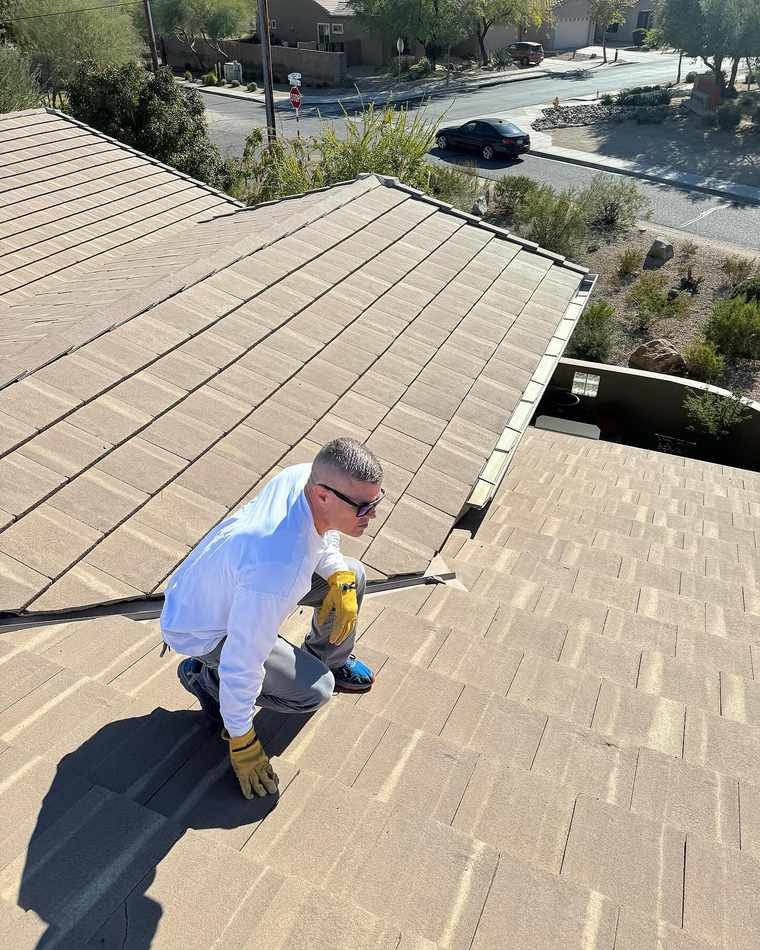 A Scottsdale home roof inspection done by Core Roofing