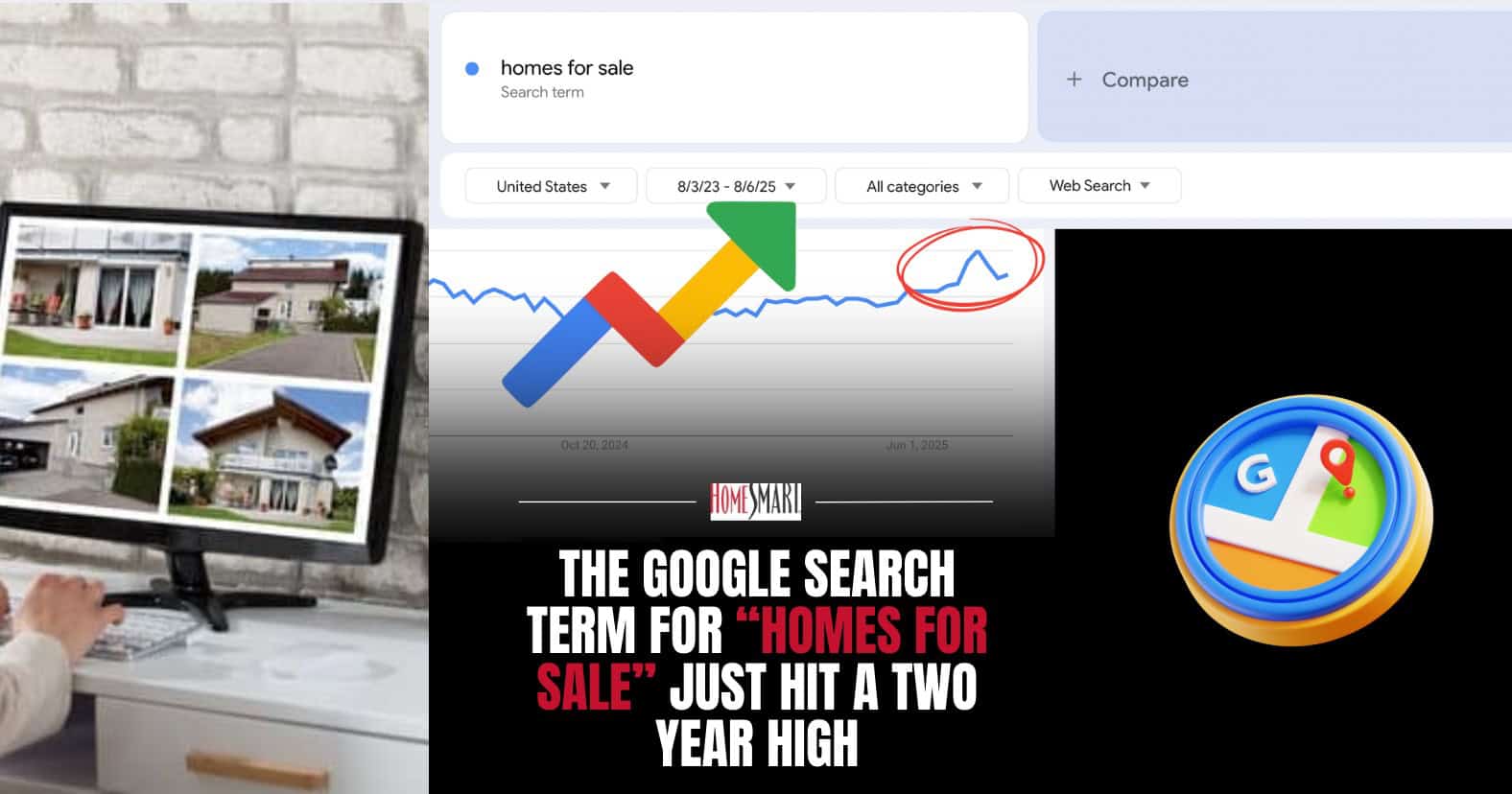 A person searching for a Scottsdale home via Google search on her laptop
