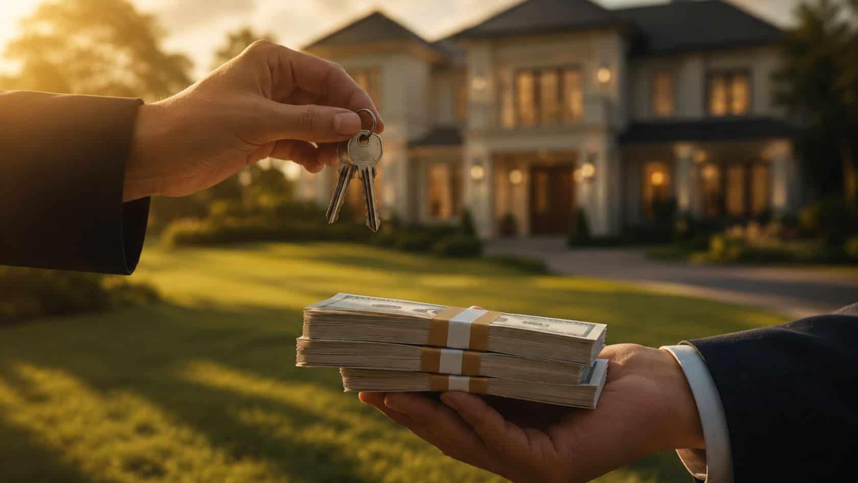 A Scottsdale home buyer getting the keys after closing