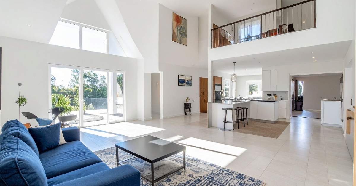 An open floor plan on a Scottsdale home with a loft